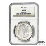 1897-O Morgan Silver Dollar NGC AU55