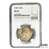 1946-S Franklin Half Dollar NGC MS67