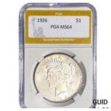1926 Silver Peace Dollar PGA MS64