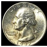 1937 Silver Washington Quarter UNCIRCULATED