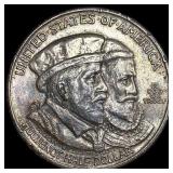 1924 Silver Huguenot-Walloon Half Dollar CLOSELY U