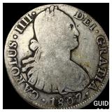 1807 Mexico Silver 8 Reales NEARLY UNCIRCULATED