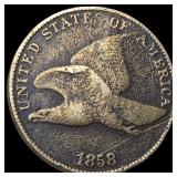 1858 Copper-Nickel Flying Eagle Cent HIGH GRADE