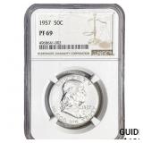 1957 Franklin Half Dollar NGC PF69