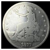 1877 Silver Trade Dollar NICELY CIRCULATED