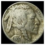 1937-D Buffalo Nickel LIGHTLY CIRCULATED