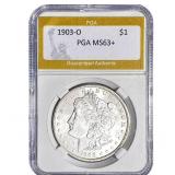 1903-O Morgan Silver Dollar PGA MS63+