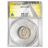 1977-D Jefferson Nickel ANACS MS65 5 Steps