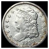 1834 Capped Bust Silver Half Dime LIGHTLY CIRCULAT