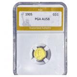 1905 Lewis & Clark Rare Gold Dollar PGA AU58