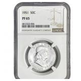 1951 Franklin Half Dollar NGC PF65