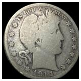 1914 Barber Half Dollar NICELY CIRCULATED