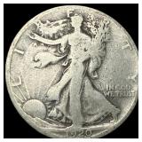 1920-D Silver Walking Liberty Half Dollar NICELY C