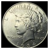1934 Silver Peace Dollar UNCIRCULATED