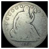 1861-O Silver Half Dollar NICELY CIRCULATED