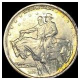 1925 Silver Stone Mountain Half Dollar CHOICE AU