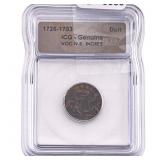 1726-1793 VOC N.E. Indies Bronze Duit ICG Genuine