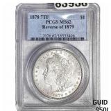 1878 Rev. 1879 Morgan Silver Dollar PCGS MS62