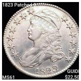 1823 Patched 3 Capped Bust Half Dollar UNCIRCULATE