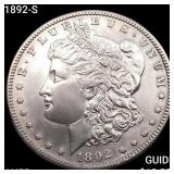 1892-S Morgan Silver Dollar CHOICE AU