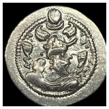 Sasanian Peroz I 459-484 Silver Drachm UNCIRCULAT
