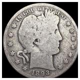 1893-S Silver Barber Half Dollar NICELY CIRCULATED