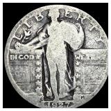 1927-S Silver Standing Liberty Quarter NICELY CIRC