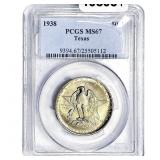 1938 Texas Half Dollar PCGS MS67