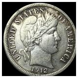 1912 Barber Dime NEARLY UNCIRCULATED