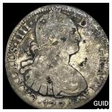 1794 Colonial Spain Silver 8 Reales Chopmarks NEAR