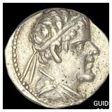 Bactria Eucratides I 170-145 Silver Obol CHOICE A