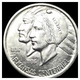 1936-S Arkansas Centennial Silver Half Dollar UNCI