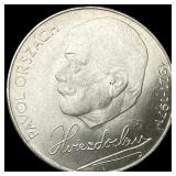 1971 Czechoslovakia Silver 50 Korun UNCIRCULATED