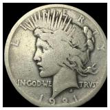 1921 Silver Peace Dollar NICELY CIRCULATED