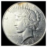 1928-S Silver Peace Dollar CLOSELY UNCIRCULATED