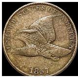 1857 Flying Eagle Cent NEARLY UNCIRCULATED