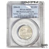 2004-D Washington Silver Quarter PCGS MS65 WI