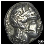 Attica Athens 393-294 BC Silver Tetradrachm NEARL