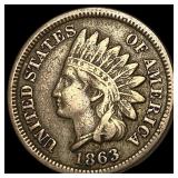 1863 Indian Head Cent LIGHTLY CIRCULATED