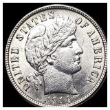 1914 Barber Dime UNCIRCULATED