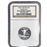 2007-S Washington Silver Quarter NGC PF70 Montana