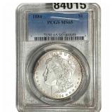 1884 Morgan Silver Dollar PCGS MS65