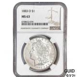 1883-O Morgan Silver Dollar NGC MS63