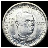 1946 Silver Half Dollar Booker T. Washington UNCIR
