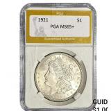 1921 Morgan Silver Dollar PGA MS65+
