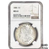 1886 Morgan Silver Dollar NGC MS61