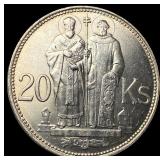 1941 Slovakia .2411oz Silver 20 Korun UNCIRCULATED