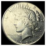 1927 Peace Silver Dollar CLOSELY UNCIRCULATED