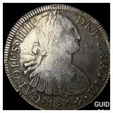 1804 Mexico Silver 8 Reales NEARLY UNCIRCULATED