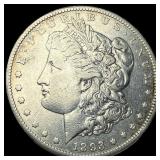 1893-CC Silver Morgan Dollar NEARLY UNCIRCULATED